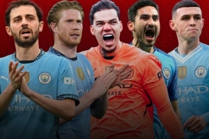 瓜迪奧拉麾下曼城球員出場榜：B席421場居首，丁丁、福登在列