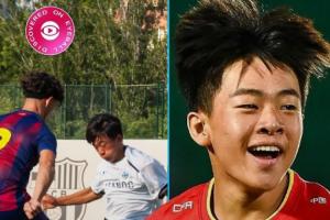 ??國外博主關(guān)注16歲鄺兆鐳：千萬別小瞧中國足球，它正在崛起