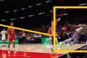 太極限了！東契奇身體已橫著飛出底線但仍送出妙傳助拉拉維亞2+1