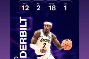 球隊(duì)?wèi)K敗老鷹！范德比爾特社媒轉(zhuǎn)發(fā)個(gè)人12分18籃板數(shù)據(jù)海報(bào)