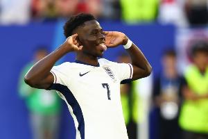 薩卡談凌空破門：這腳射門很精彩，在我的國家隊(duì)進(jìn)球中排名前二