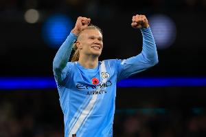 太高效！哈蘭德本賽季20場32球3助，平均48.4分鐘參與1球