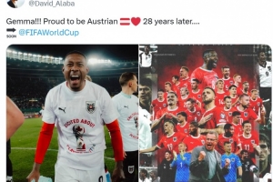 阿拉巴社媒曬照慶祝：身為奧地利人而驕傲，時隔28年重回世界杯！