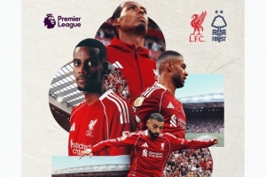 利物浦發(fā)布對陣森林海報：范戴克、薩拉赫、伊薩克、加克波出鏡