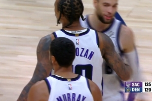 一錘定音！德羅贊強(qiáng)攻打成2+1 國(guó)王將分差拉開到6分殺死比賽