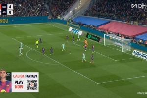 獨中兩元！西甲官方：巴薩前鋒費蘭·托雷斯當選全場比賽MVP