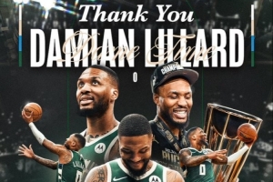 兩年密爾沃基時(shí)光！雄鹿官推曬圖致敬利拉德：謝謝你 Dame