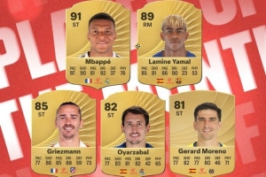 西甲11月最佳球員候選：格列茲曼、姆巴佩、亞馬爾在列