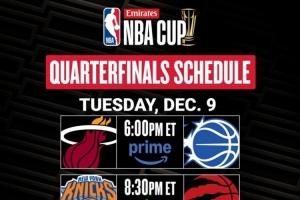 官方發(fā)布NBA杯淘汰賽時(shí)間：12月10日、11日連打兩天決出4強(qiáng)