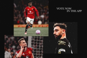 曼聯(lián)11月隊(duì)內(nèi)最佳候選：阿瑪?shù)?、B費(fèi)、德里赫特