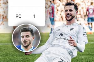 ESPN：芒特在對陣水晶宮的比賽中，首次為曼聯(lián)踢滿了90分鐘