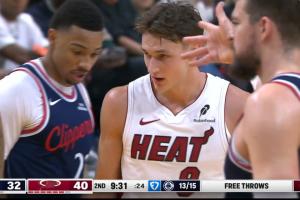 熱火三分11中8！比賽打了一節(jié)多快船罰球15-0熱火 還落后8分