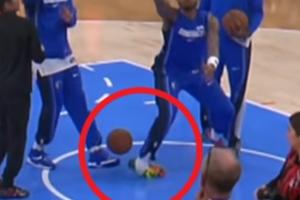 你這也太衰了??PJ·華盛頓熱身時跳起踩到滾來的球扭傷腳踝...