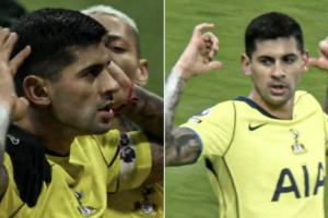 回敬！吉馬良斯破門后指號(hào)碼+撫耳慶祝 羅梅羅雙響兩度做同款慶祝