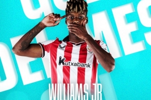 連過3人小角度爆桿！官方：尼科·威廉姆斯獲西甲11月最佳進(jìn)球