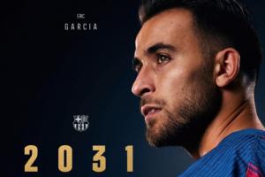 巴薩官方：球隊與24歲后衛(wèi)埃里克·加西亞續(xù)約，合同至2031年