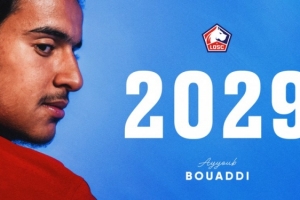 巴黎+英超意甲多隊有意！官方：里爾同18歲中場布阿迪續(xù)約至2029