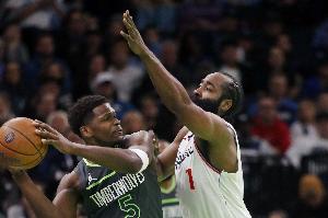 快船VS森林狼首發(fā)：哈登小卡祖巴茨 大戰(zhàn)愛德華茲蘭德爾戈貝爾