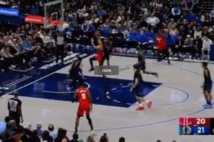 小伙好身體！謝潑德假傳KD 變向殺進(jìn)內(nèi)線無(wú)視防守飛身劈扣