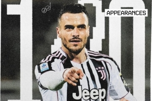 里程碑！科斯蒂奇為尤文出戰(zhàn)100場比賽，此前99場5球16助