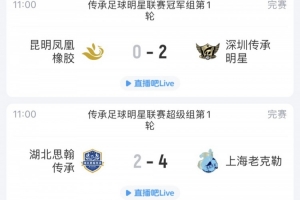 老甲A聯(lián)賽今天拉開帷幕，上海老克勒和深圳隊取得開門紅