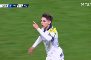 埃斯圖皮尼安防守被扛倒！伯納貝世界波死角破門！邁尼昂毫無辦法