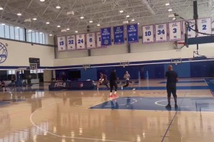 喬丹：有點緊張 ？多年沒打球中投依然如此穩(wěn)！