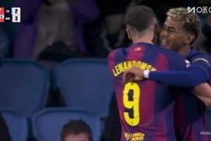 巴薩3-2塞爾塔！拉什福德橫傳莫里巴解圍失誤，亞馬爾破門