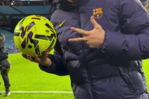 依舊頂級！萊萬回歸首發(fā)上演帽子戲法，賽后帶走比賽用球