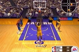 吧友玩過嗎？2003年籃球游戲里，罰球竟是這樣的！比2K難啊