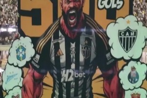 胡爾克500球震撼巨幅TIFO，海港隊(duì)標(biāo)在其中