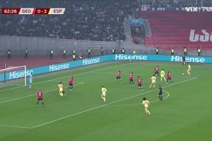 西班牙4-0格魯吉亞！費(fèi)蘭傳中助攻，奧亞薩瓦爾頭球破門(mén)雙響！