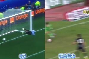 似曾相識(shí)?。“莺侠灸_后跟進(jìn)球神似C羅的