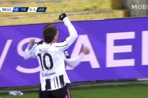 尤文1-0紫百合！科斯蒂奇外圍遠(yuǎn)射洞穿球門！德赫亞鞭長莫及！