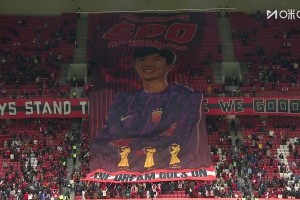 致敬老將！海港賽前巨型TIFO致敬顏駿凌