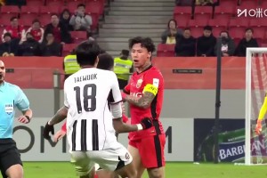 林加德與張琳芃爆發(fā)沖突??！后者放鏟林加德，裁判出牌警告雙方