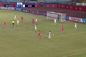 嚴(yán)重誤判！河內(nèi)公安獲得點球，張健智撲出河內(nèi)公安點球