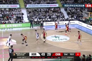 半場領(lǐng)先23分！韓國5號邊俊亨強吃張鎮(zhèn)麟，壓哨高難度三分！