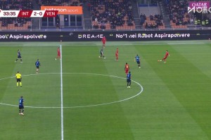 國米3-0領(lǐng)先！圖拉姆接隊友斷球遠射破門