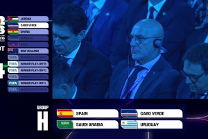 世界杯抽簽H組：西班牙、佛得角、沙特、烏拉圭！