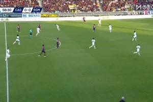 【集锦】意甲-切利克直红盖塔诺制胜球 十人罗马0-1卡利亚里